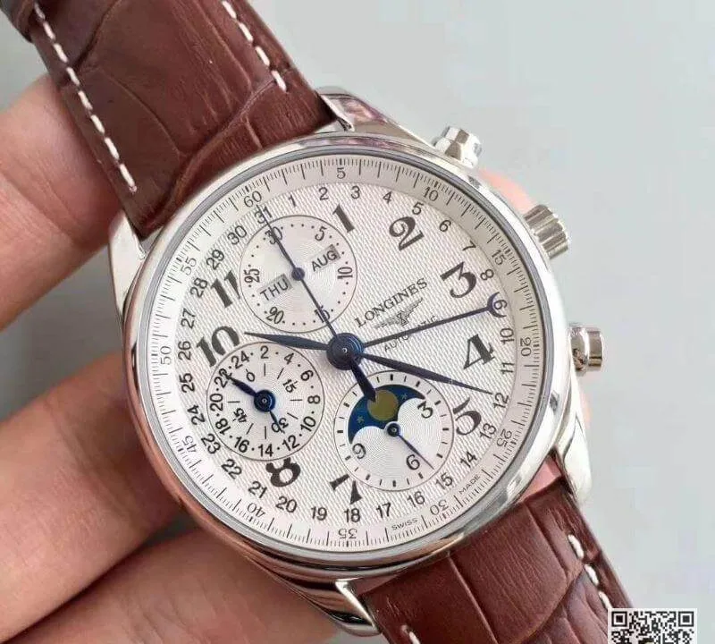 Longines Master Moonphase L2.673.4.78.3 JF factory 1:1 Best Edition Replica Watch Swiss ETA7751